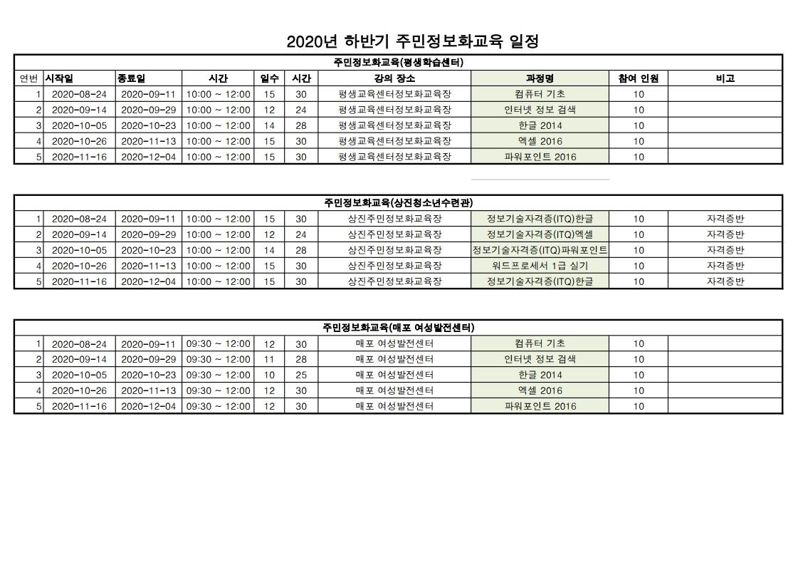 2020³âÇϹݱâÁ¤º¸È±³À°ÀÏÁ¤